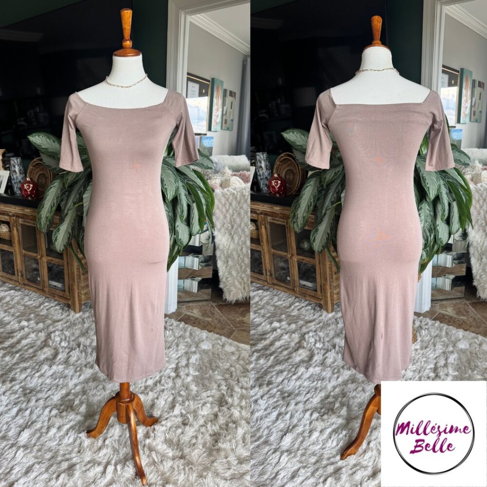 Fashion Nova Tan Mini Dress